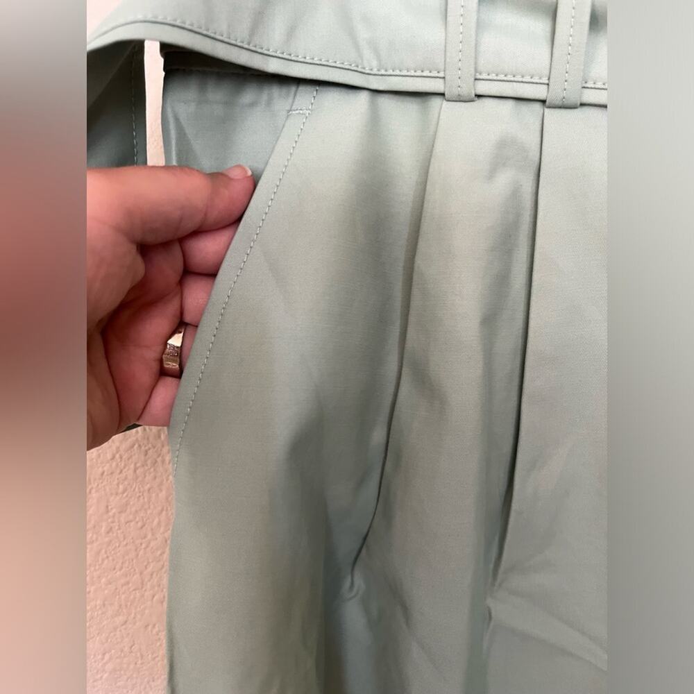 Maeve Light Green Cropped Ankle Pants - Picture 6 of 12
